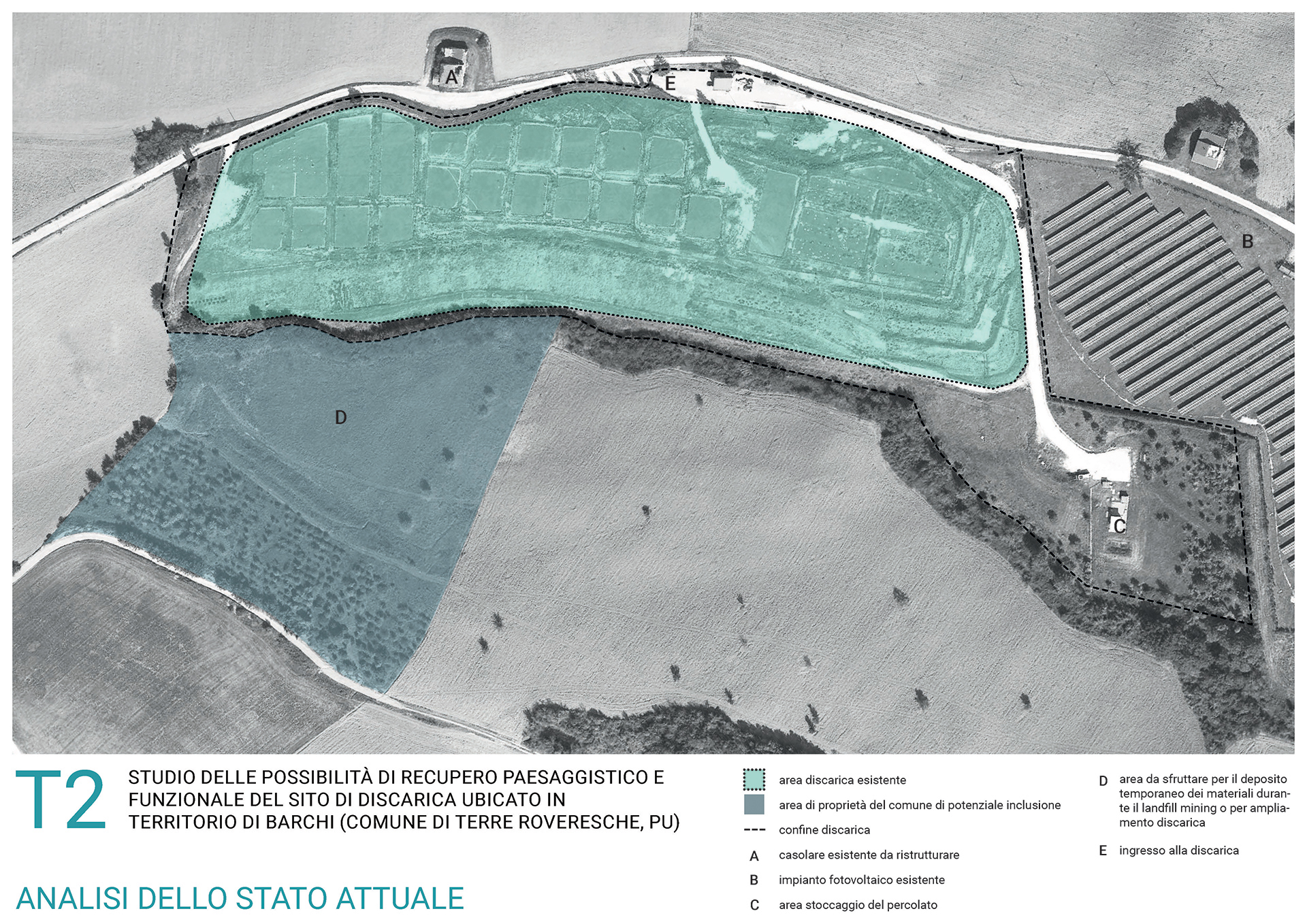 Study of the possibility of undertaking remedial and functional landscaping of the Ca’ Rafaneto di Barchi landfill (Pesaro and Urbino Province, IT)