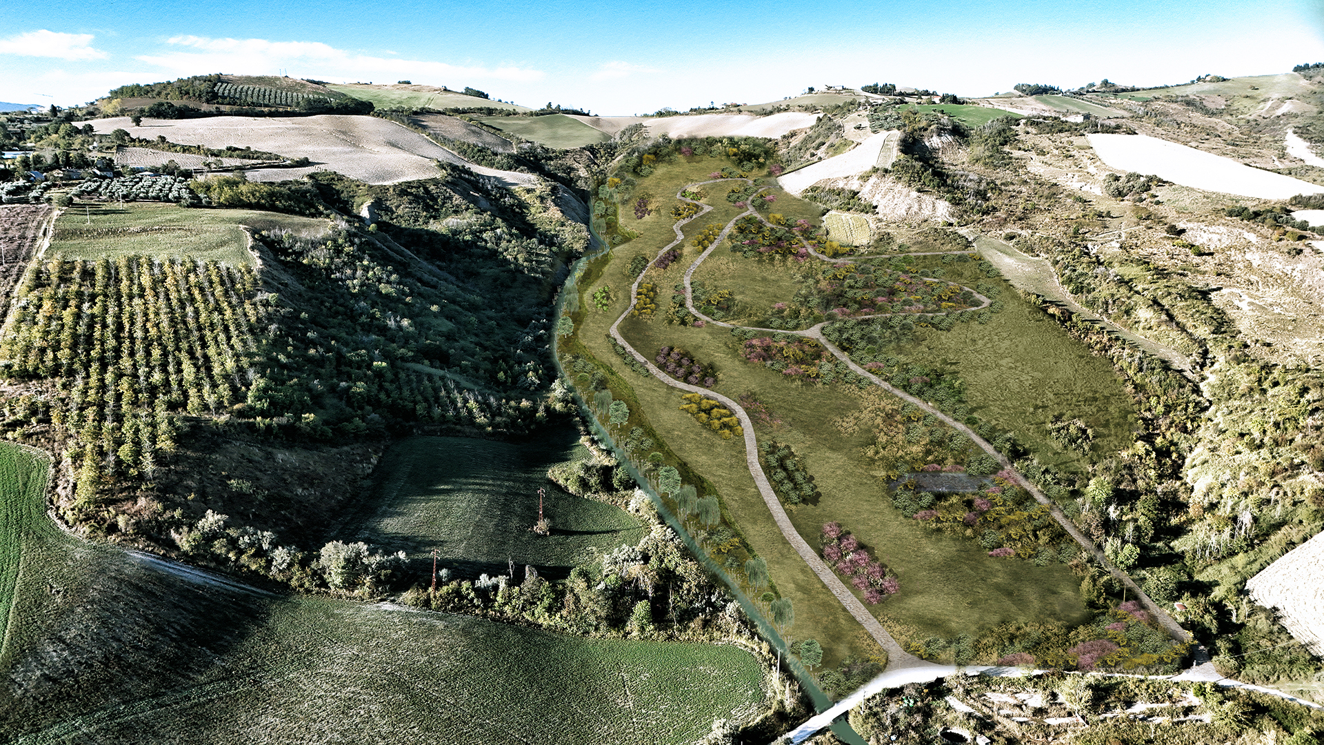 RIQUALIFICAZIONE DI UN EX SITO DI DISCARICA / FOTOINSERIMENTO