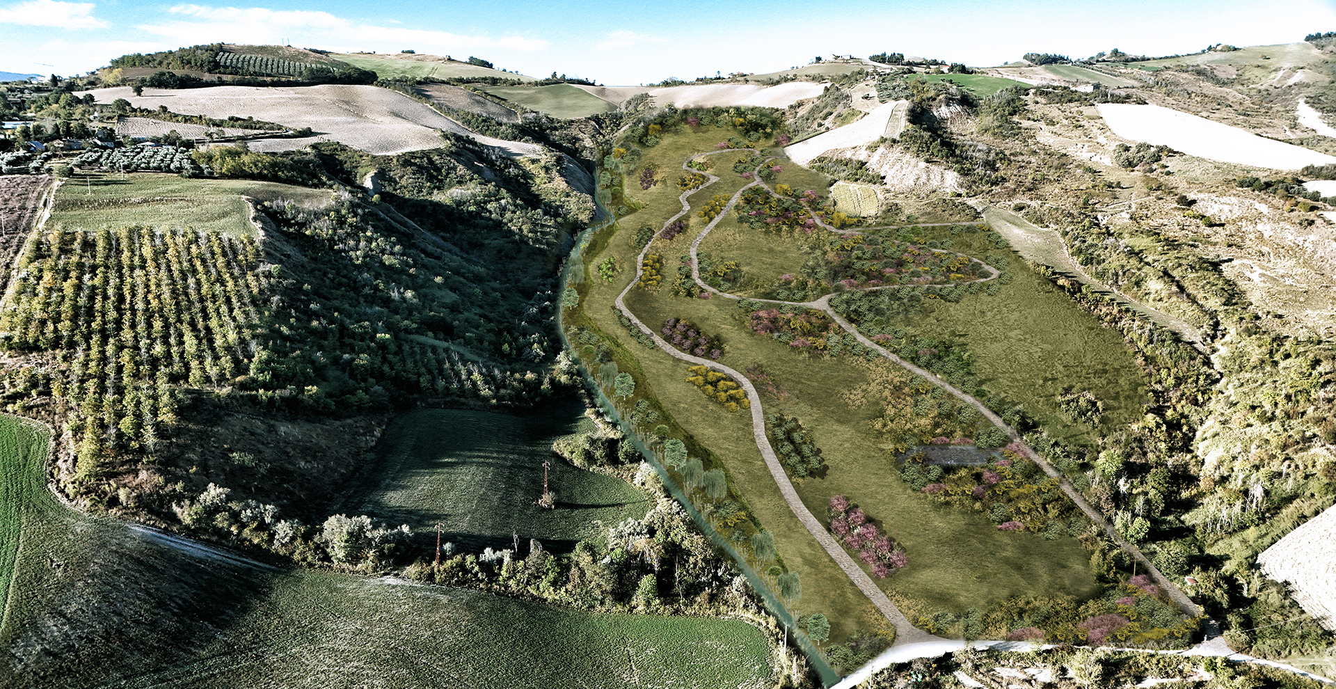 Riqualificazione di ex sito di discarica con ripristino paesaggistico e morfologico dell’area