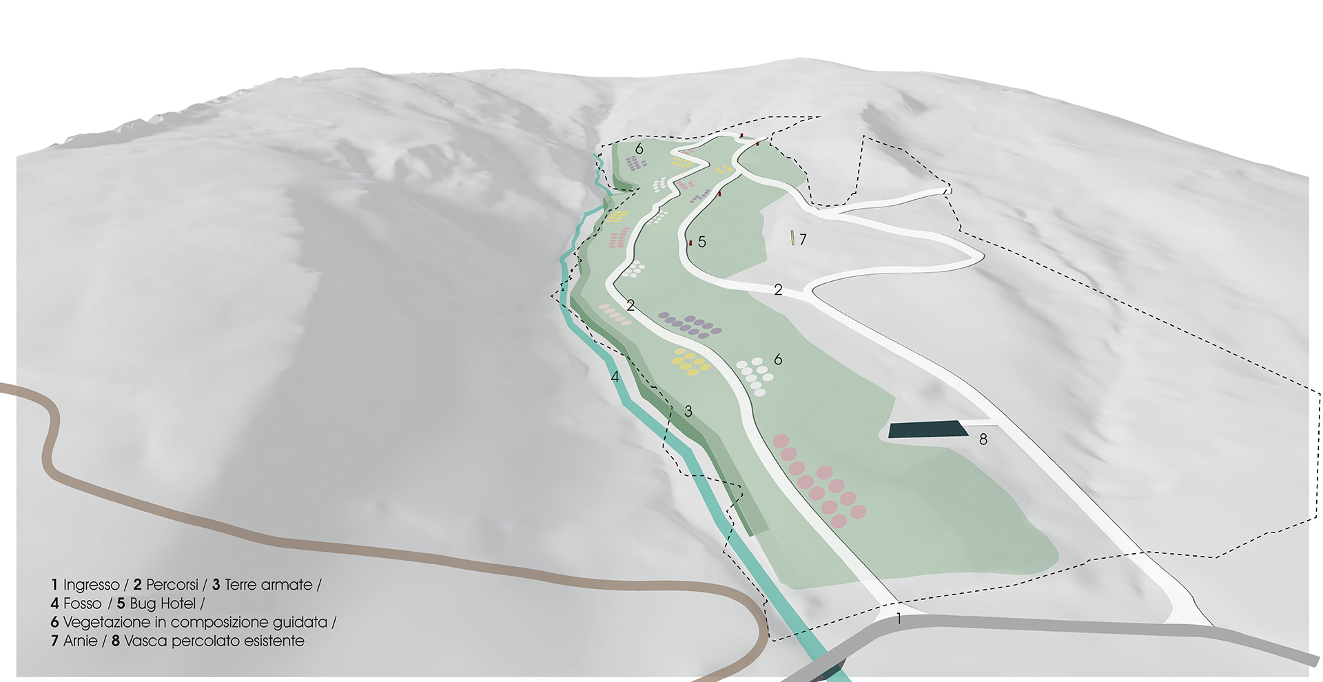 Riqualificazione di ex sito di discarica con ripristino paesaggistico e morfologico dell’area